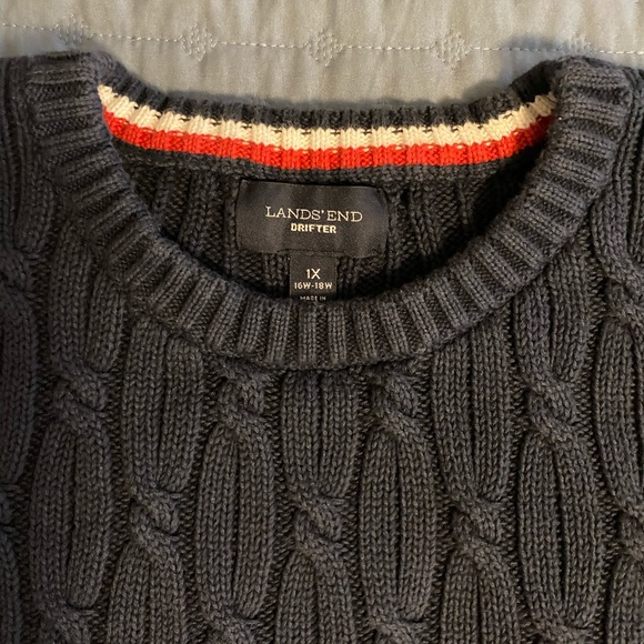 ⭐️EUC⭐️Lands End Navy Sweater - Picture 1 of 2